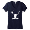 hannibal   stag Women's V-Neck T-Shirt