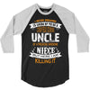 Super Cool Uncle Of A Freaking Awesome Niece 3/4 Sleeve Shirt