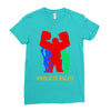 wreck it ralph silhouette Ladies Fitted T-Shirt
