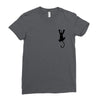Cat Pocket Ladies Fitted T-Shirt