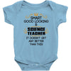 smart good looking science teacher profession Baby Onesie