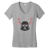 darth vader reindeer Women's V-Neck T-Shirt