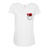 Cookie Monster Elmo Pocket Maternity Scoop Neck T-shirt