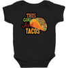 this girl likes tacos Baby Bodysuit