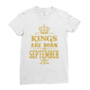 kings are born  september Ladies Fitted T-Shirt