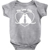 valentine's day love cats Baby Onesie