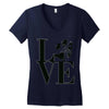LOVE MY DOG Women's V-Neck T-Shirt