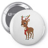 christmas deer Pin-back button