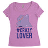 #crazylover clearance Women's Triblend Scoop T-shirt