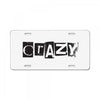 crazy License Plate