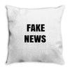 fake news Throw Pillow