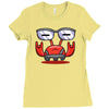 red crabby Ladies Fitted T-Shirt