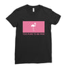 Too Pure To Be Pink Ladies Fitted T-Shirt
