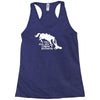 i do all my own stunts horse Racerback Tank
