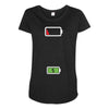 Mommy Dead Battery Maternity Scoop Neck T-shirt