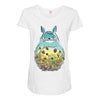 totoro forest Maternity Scoop Neck T-shirt