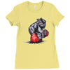 mma bulldog final Ladies Fitted T-Shirt