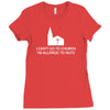 i can't go to church i'm allergic to nuts Ladies Fitted T-Shirt
