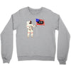 Astronaut Celebrating Independence  Day at 1776 Crewneck Sweatshirt