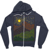 mountain line Zipper Hoodie