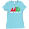 mega drive tribute japanese unisex Ladies Fitted T-Shirt