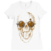skull coffee Ladies Fitted T-Shirt