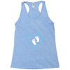 Custom baby boy name maternity design Racerback Tank