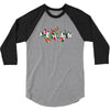 Femen with Flowers 3/4 Sleeve Shirt