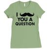 i mustache you a question Ladies Fitted T-Shirt