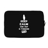 Keep Calm And Put 3 Fingers Up Laptop sleeve