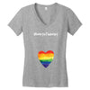 Worth The Wait Rainbow Women's V-Neck T-Shirt