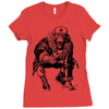 comunist monkey Ladies Fitted T-Shirt