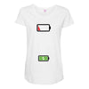 Mommy Dead Battery Maternity Scoop Neck T-shirt