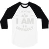 i know i am difficult ski mountain 3/4 Sleeve Shirt
