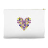 Pansy Heart Accessory Pouches