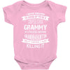 Super Cool Grammy Of A Freaking Awesome Granddaughter Baby Onesie