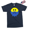 bearded smiley face Exclusive T-shirt