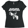 bad ass Women's Triblend Scoop T-shirt