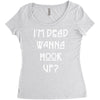 i'm dead wanna hook up american horror story Women's Triblend Scoop T-shirt