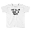 The Ocean Made Me Salty Toddler T-shirt