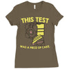 this test was a piece of cake Ladies Fitted T-Shirt