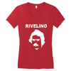 rivelino brazil 70s football world cup legend retro Women's V-Neck T-Shirt