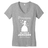 Princesses Are Born In January Women's V-Neck T-Shirt
