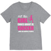 all this girl cares about is soccer and like maybe 3 people V-Neck Tee