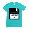 Don't Forget Me Disk Ladies Fitted T-Shirt