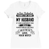 Dear Husband, Love, Your Favorite Ladies Fitted T-Shirt