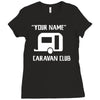 caravan club funny gift Ladies Fitted T-Shirt