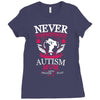 THE POWER OF AN Autism Mom Ladies Fitted T-Shirt