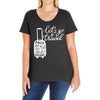 for travel enthusiasts! Ladies Curvy T-Shirt