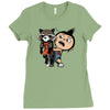 fluffy lil guardian Ladies Fitted T-Shirt